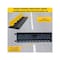 Kable Kontrol Cable Ramp, 3 in H, 38 in L, 20 in W, 3 Channel, Polyurethane/Rubber, Black, Yellow CP9973 - alternate 9